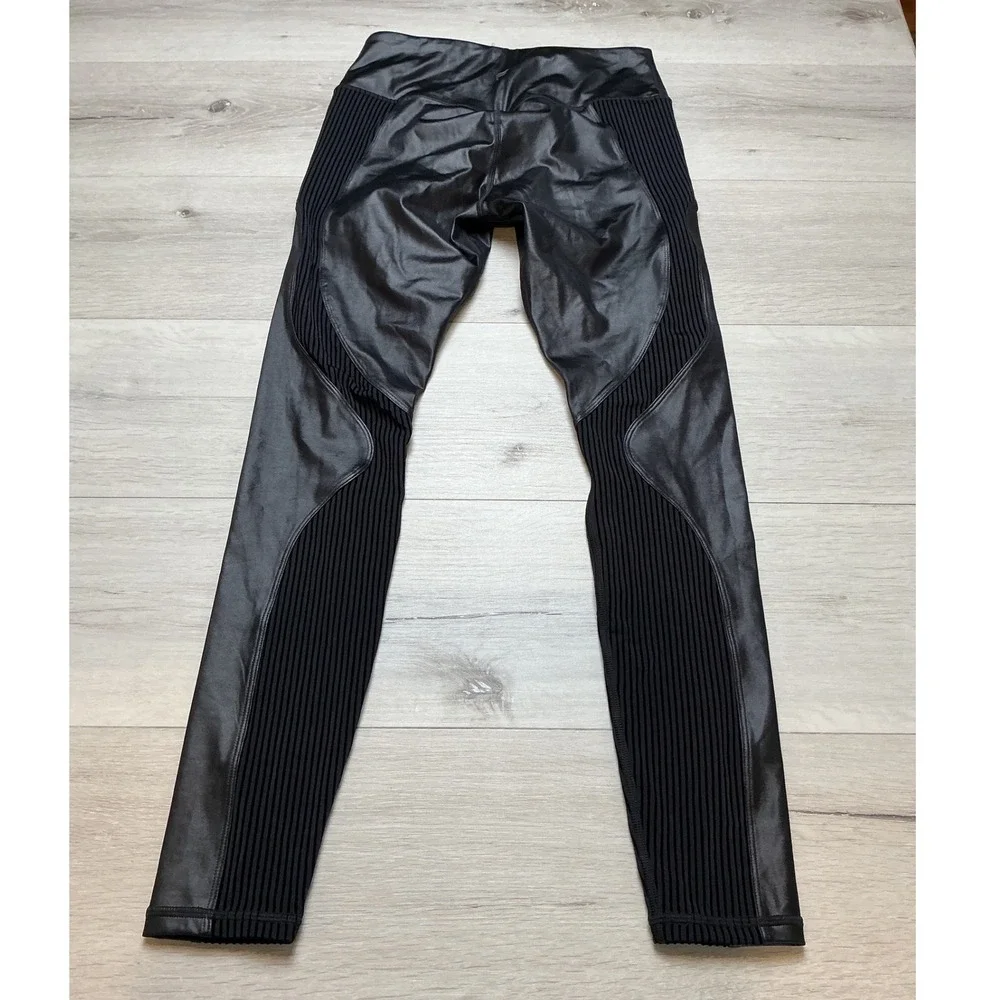 Fabletics Motion365+ Contour Leggings Women S Black Shine New‎ With Tags